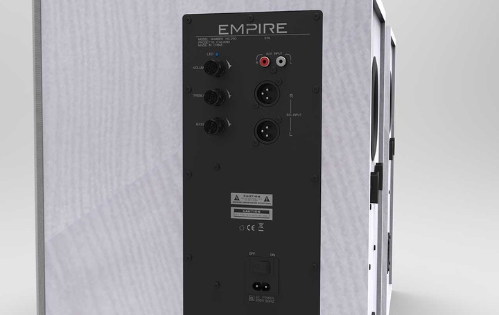 Immagine prodotto Empire SPEAKER HS290 290W 80-20K HZ RCA XLR BALANCED WHITE (1 pz., 290 W)