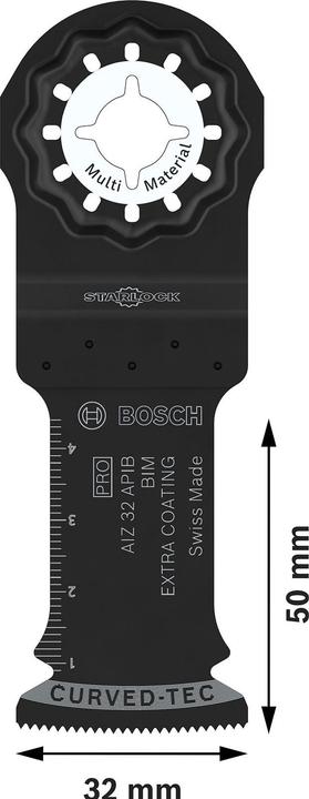 Immagine prodotto Bosch Professional Zubehör PRO AIZ 32 Lama APIB per utensili multifunzione, 32 x 50 mm