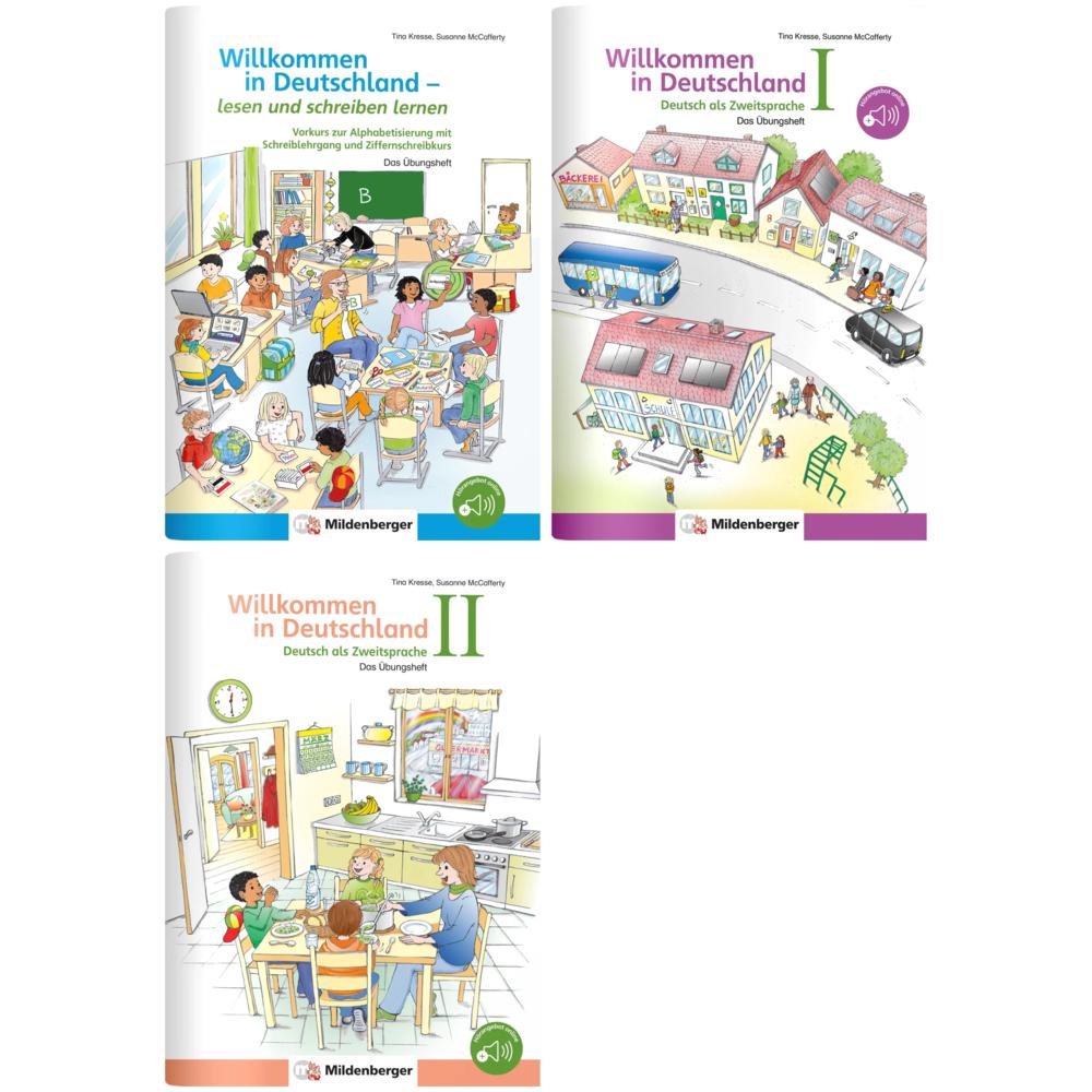 Thumbnail - Sicher in die Grundschule - Sparpaket: Deutsch als Zweitsprache (3 Hefte), Schulbücher von Diverse