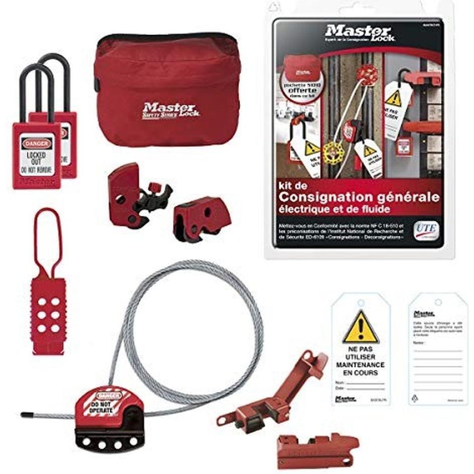 Master Lock Mainkit Consigner Set Electric and Liquid, Sicurezza notebook