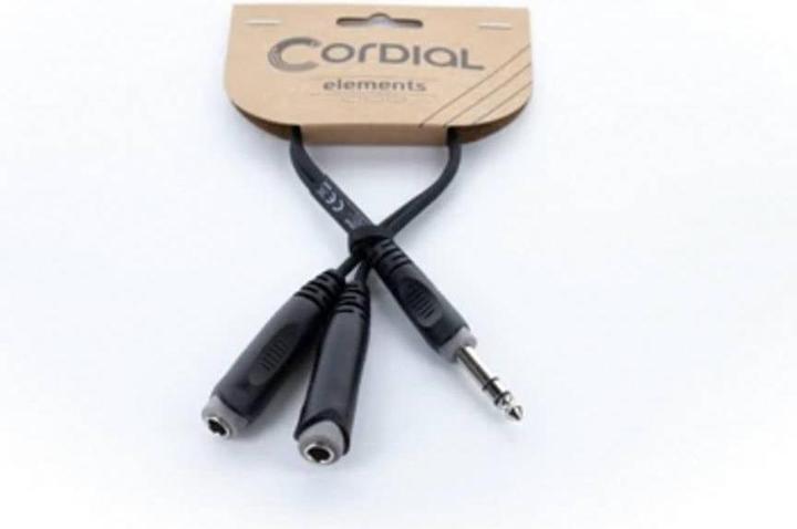 Image du produit Cordial 14882 Klinke Audio Y-Adapter (1x Klinkenstecker 6.3 mm (stereo) - 2x Kli