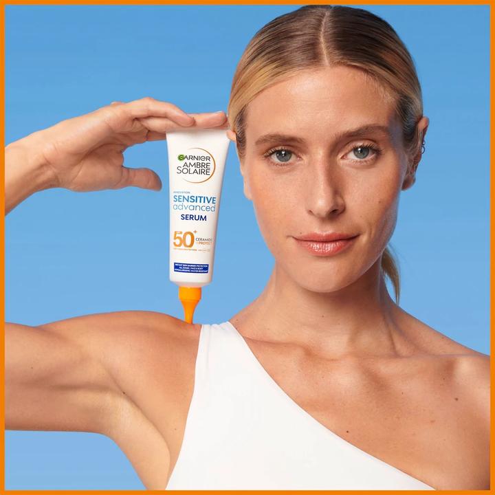 Actual product image Garnier Ambre Solaire Sensitive Advanced expert+ (Suntan cream, SPF 50+, 125 ml)