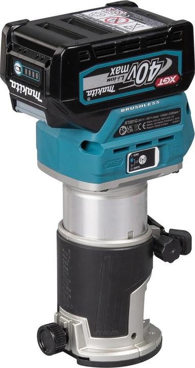 Productafbeelding Makita RT001GM205 Multifunctionele bovenfrees 40V max. / 4 Ah 2 accu's + lader in MAKPAC