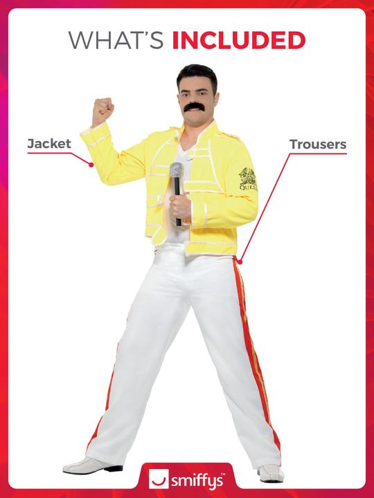 Produktbild Smiffys 80er Jahre Queen - Freddie (M)