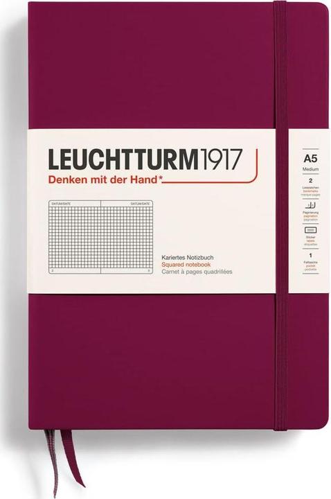 Produktbild Leuchtturm1917 Notizbuch (A5, Kariert, Harter Einband)