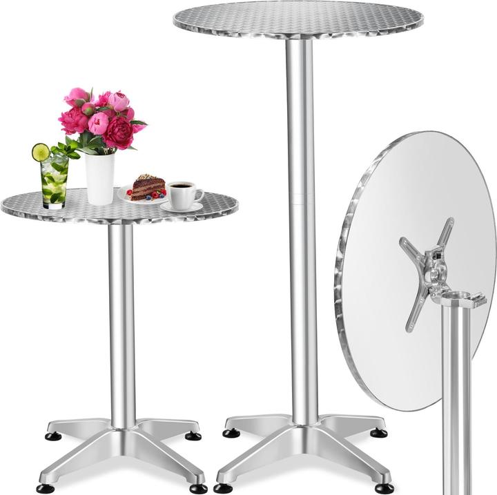 Image du produit tectake Tables de bistrot (Ø 60 x 114 cm)