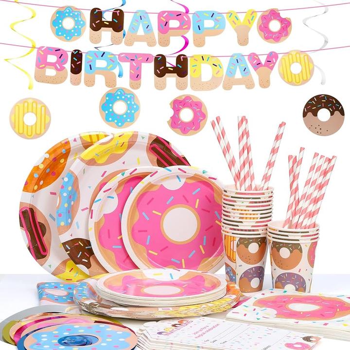 Actual product image Creative Converting Donut party hanging decoration (5 Piece)