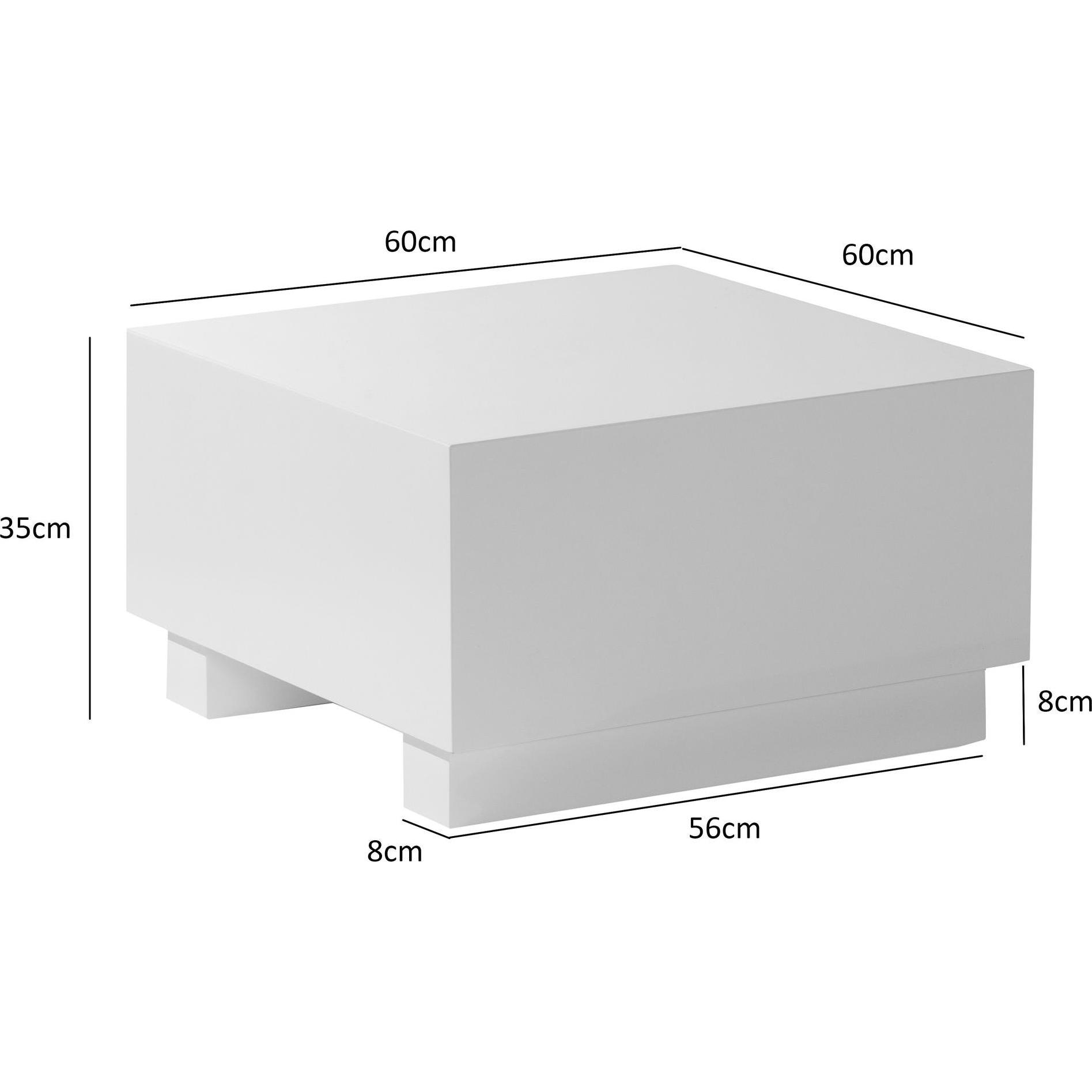 Thumbnail - Wohnling, Couchtisch + Beistelltisch, Monobloc (60 x 60 x 35 cm)