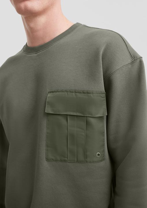 Produktbild s.Oliver Sweatshirt Sweatshirt mit Brusttasche (M)