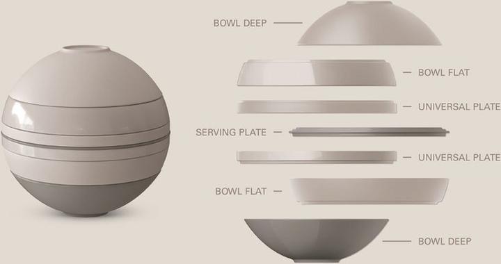 Actual product image Villeroy & Boch La Boule pure beige Iconic (7 pcs.)