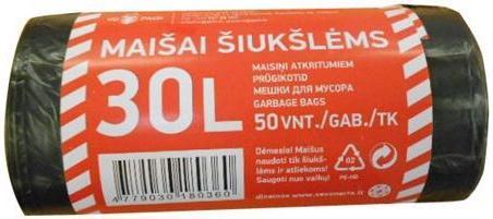Staples GARBAGE BAGS 30 L 8 MK 50 PCS.