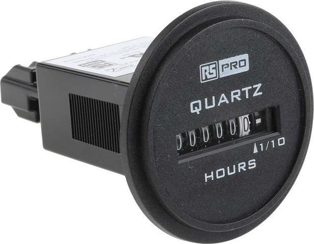 Immagine prodotto RS PRO Contatore analogico a 6 cifre, ore, max. 50Hz, 10 80 V dc