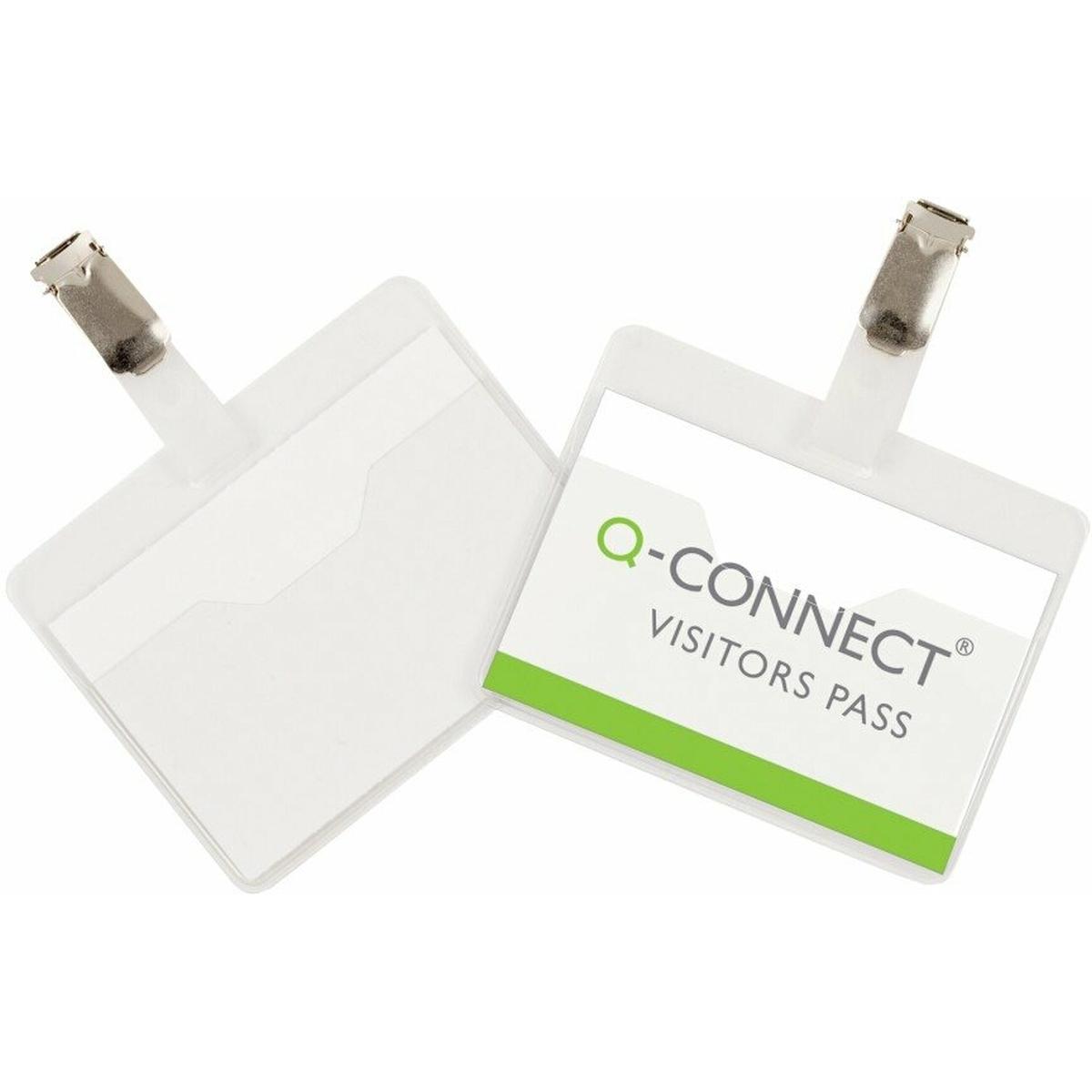 Q-Connect, Informationsschild, Namensschilder mit Clip