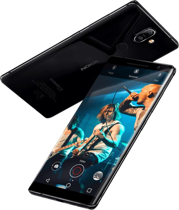 Produktbild Nokia 8 Sirocco (128 GB, Black, 5.50", Single SIM, 4G)