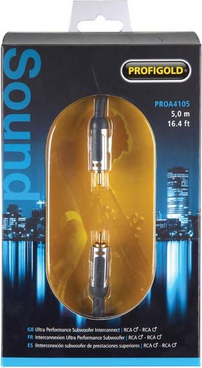 Actual product image Profigold SKY subwoofer interconnect (5 m, Mid range)