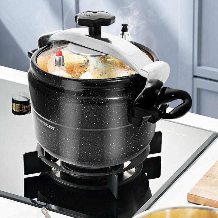 Produktbild Universal Textiles Schnellkochtopf (Bräter + Schmortopf, Aluminium, 28 x 30 cm)