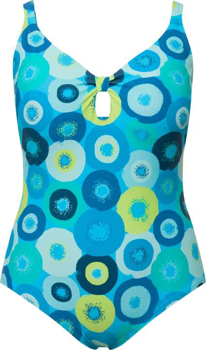 Produktbild Ulla Popken Badeanzug, Kreise, Softcups, Keyhole (52)