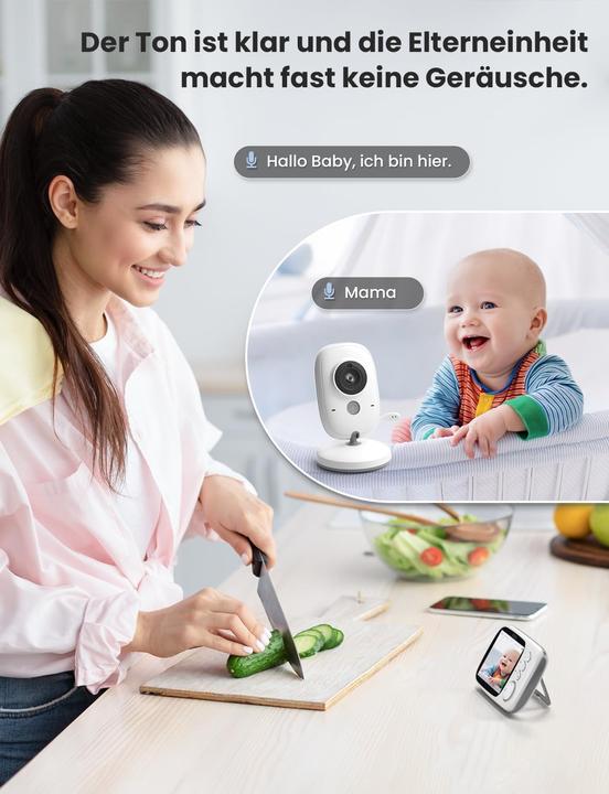Actual product image GHB Babyphone mit Kamera und LCD-Display (Video & Audio)