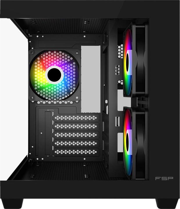 Actual product image Fortron FSP Geh Mini S140 BA Micro-ATX/M-ITX/ARGB o.N. Black retail (mATX)