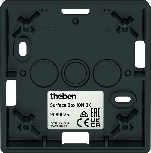 Produktbild Theben Aufputzgehäuse schwarz