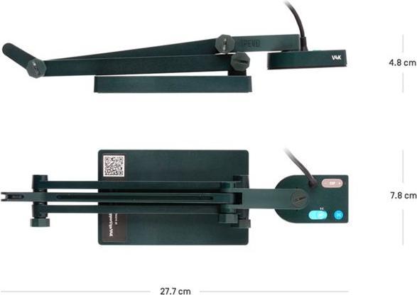 Produktbild Ipevo DOK V4K USB Ultra HD 8MP Mikro (4K, 34.5 x 25.5 cm)
