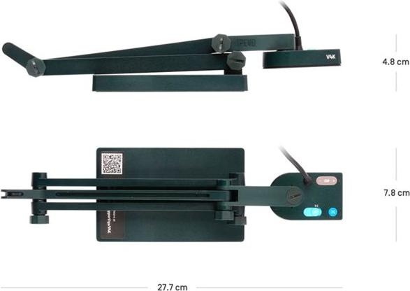 Produktbild Ipevo DOK V4K USB Ultra HD 8MP Mikro (4K, 34.5 x 25.5 cm)