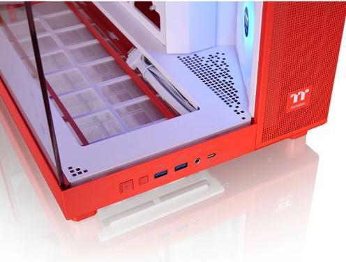 Actual product image Thermaltake View 380 XL TG ARGB Flaming Orange (ATX, mATX, Mini-ITX)