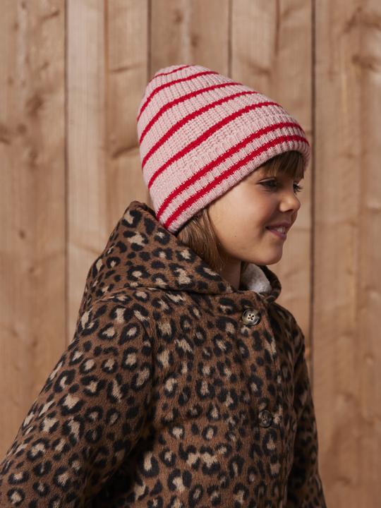 Actual product image Vertbaudet Set aus Mütze, Rundschal & Handschuhe gestreift, Mädchen (128, 140)
