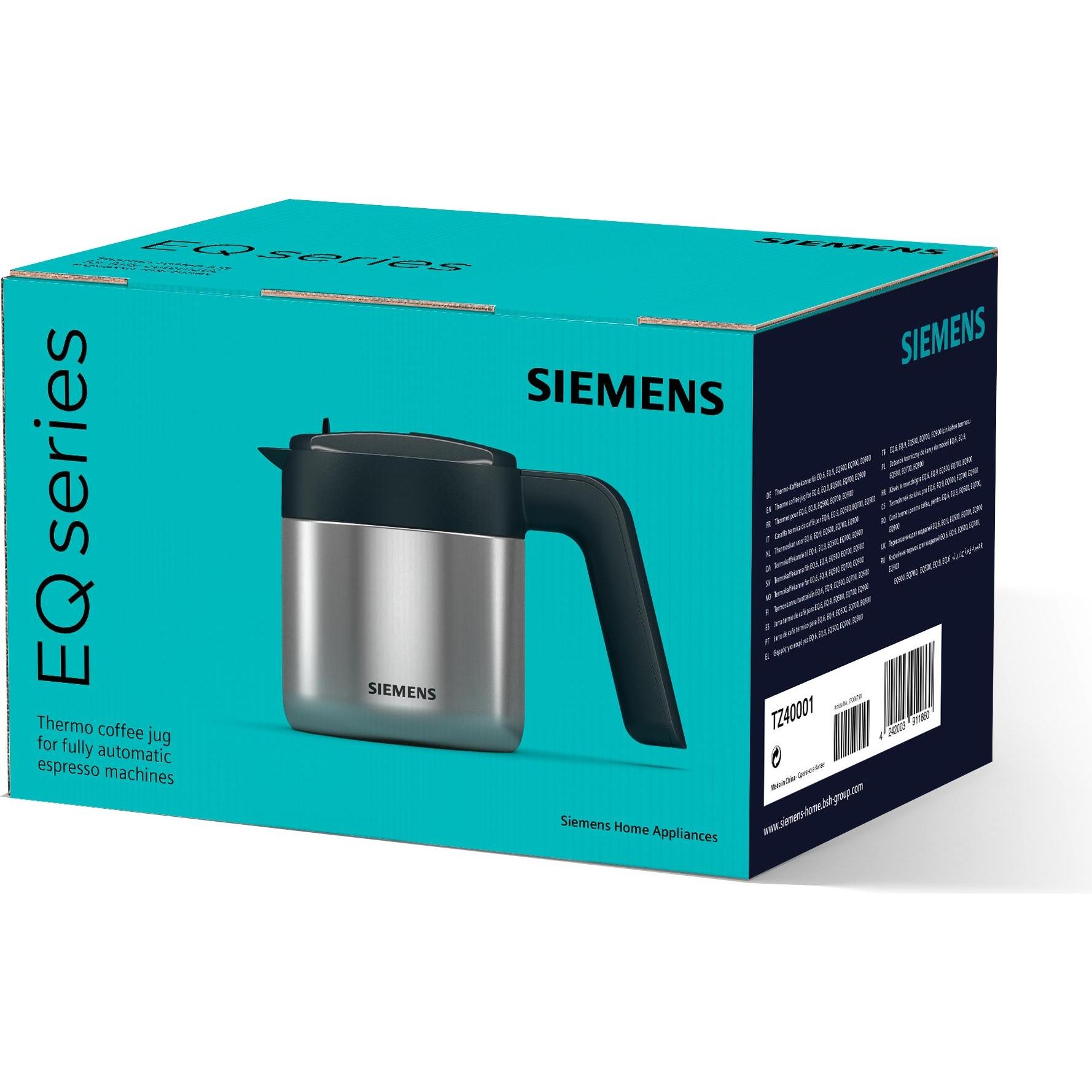 Thumbnail - Siemens TZ40001 Thermo-Kaffeekanne für Kaffeevollautomaten, Thermoskanne, Schwarz