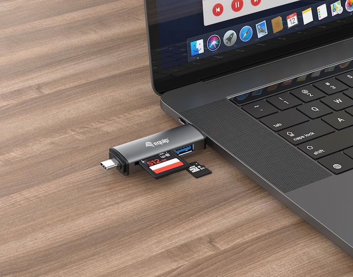 Produktbild equip USB 3.0 HUB Kartenleser (USB-C, USB 3.0)