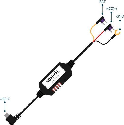 Image du produit Nordval PMPC03 Kit d'alimentation en mode parking USB-C