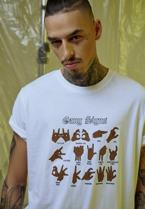 Produktbild Mister Tee Gang Signs Tee (S)