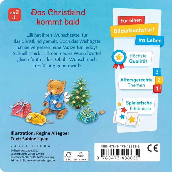 Produktbild Ravensburger Ein Wunschzettel für das Christkind (Deutsch, Sabine Lipan, Regine Altegoer)