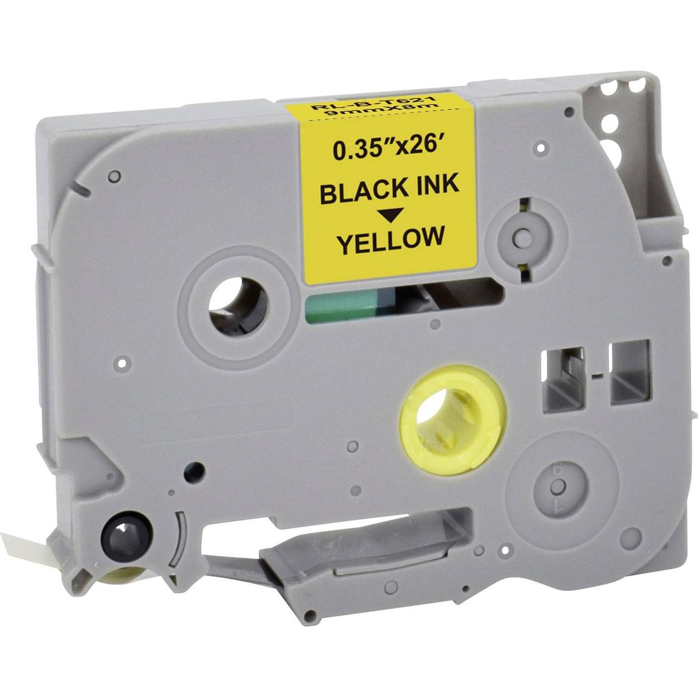 Thumbnail - Renkforce, Beschriftungsband, Schriftband RF-LT-BTZe621 Kompatibel ersetzt Brother TZe-621 9 mm Ba (0.90 cm, Grau)