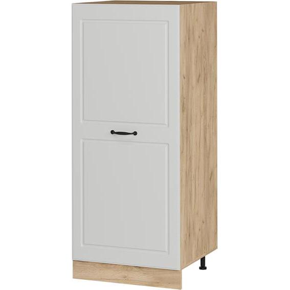 Vicco, Regal, Herdumbauschrank R-Line, Weiss Landhaus/Goldkraft Eiche, 60 cm