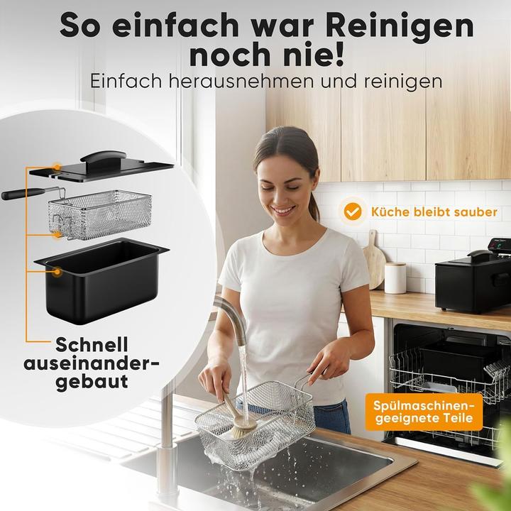 Produktbild BlockX Friteuse PC FR 1325 mit Kaltzone & Spritzschutz