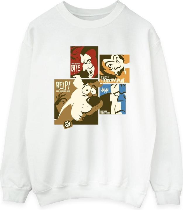 Actual product image Scooby Doo Womens/Ladies Squares Faces Sweatshirt (5XL)