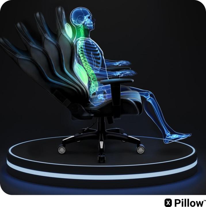 Immagine prodotto Diablo Sedia da gioco X-One 2.0 Gaming Chair Normal, Nero-bianco