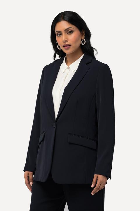 Produktbild Ulla Popken Blazer, Acetat, Reverskragen, Knopfverschluss (52)