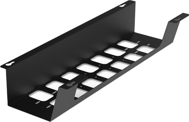 OK-Line Cable tray BOXIT V metal black L.520mm W.120mm (Cable hole, 52 cm)