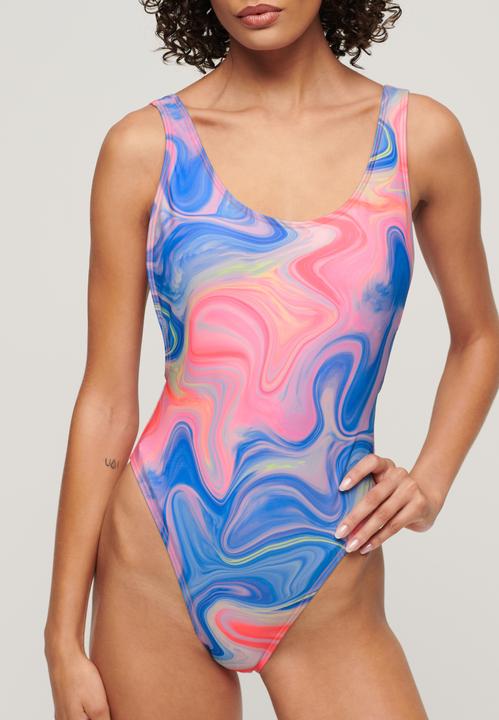 Actual product image Superdry Print Scoop Back Swimsuit (M)