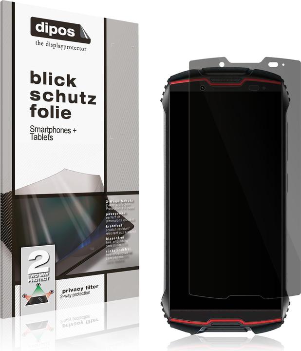 Produktbild Dipos Blickschutzfolie 2-Way Anti-Shock (1 Stück, Cubot King Kong Mini 2 Pro)