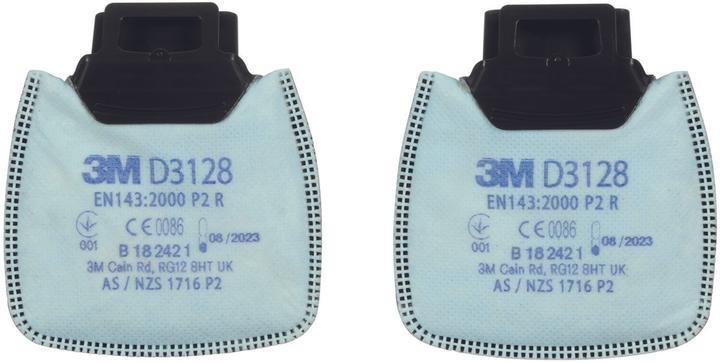 Actual product image 3M Secure Click particle filter with activated carbon (Replacement respirator filter)