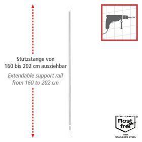 Actual product image Wenko Telescopic wardrobe set