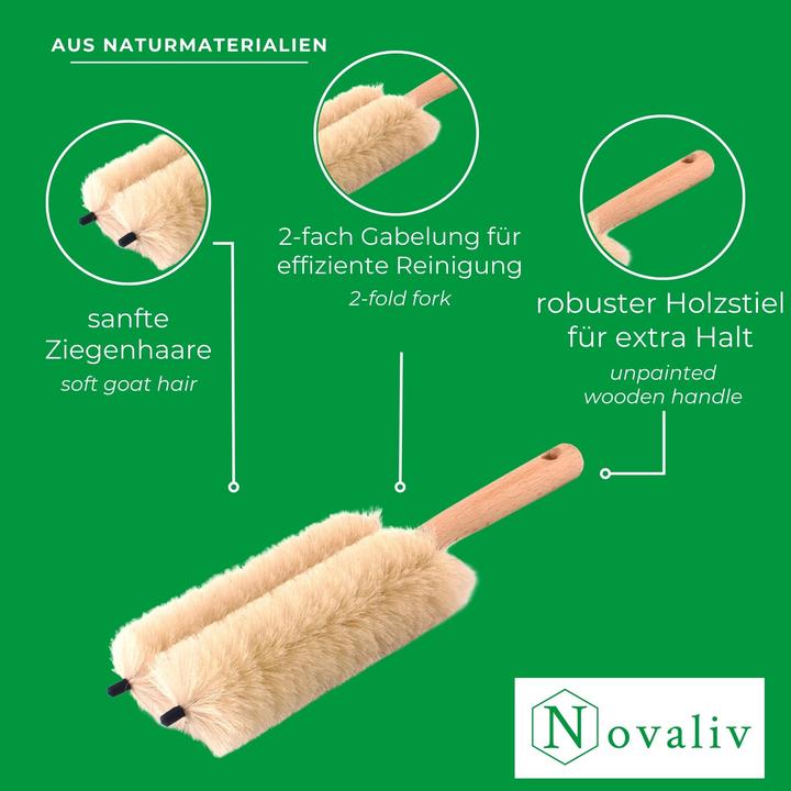 Produktbild Novaliv 2X Heizkörperbürste Rippenheizkörper Heizungsbürste Heizkörper Reinigungsbürste 29x8x5cm IDE (2 Stk.)