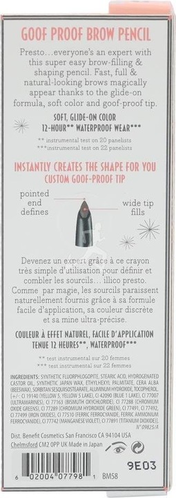Produktbild BeneFit Cosmetics Goof Proof (Warm Light Brown, 12 HR Waterproof)