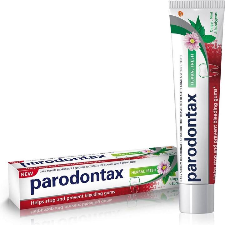 Actual product image Parodontax Herbal Fresh Toothpaste toothpaste anti-bleeding gum ginger & Mint & Eucalyptus 75ml (75 ml)