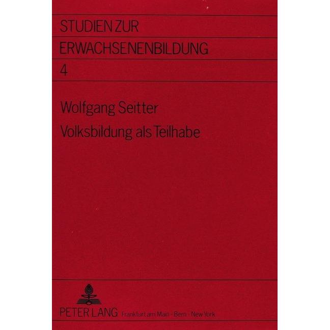 Volksbildung als Teilhabe, Fachbücher von Wolfgang Seitter