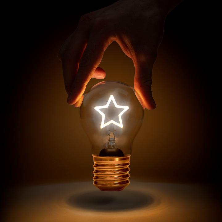 Actual product image Suck UK Light bulb star