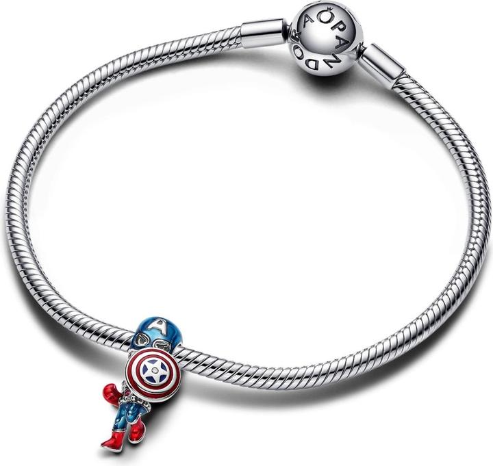Produktbild Pandora Captain America (Silber 925, Emaille)